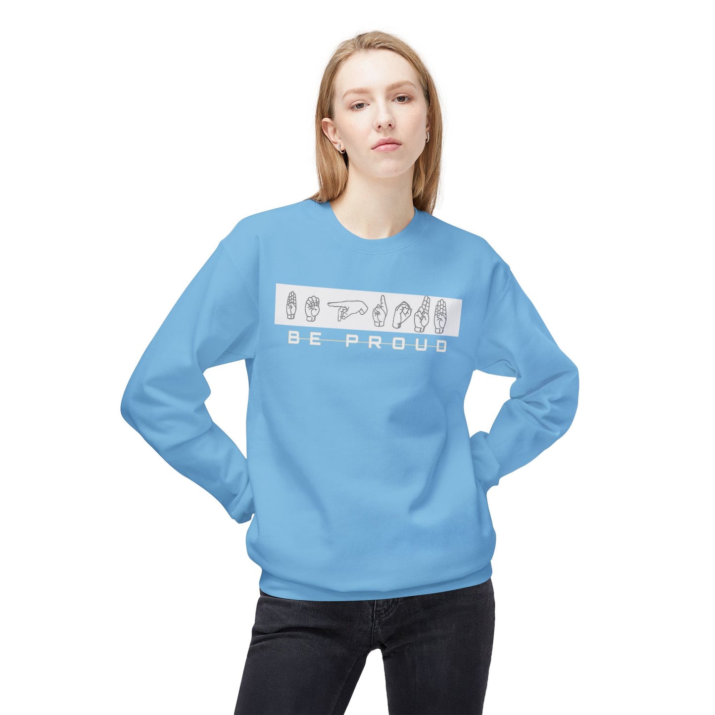 Proud Spirit Sweatshirt | Unisex Fleece Crewneck | Cozy Fashion for All | Perfect Gift for Encouragement, Affirmation, Self-Love