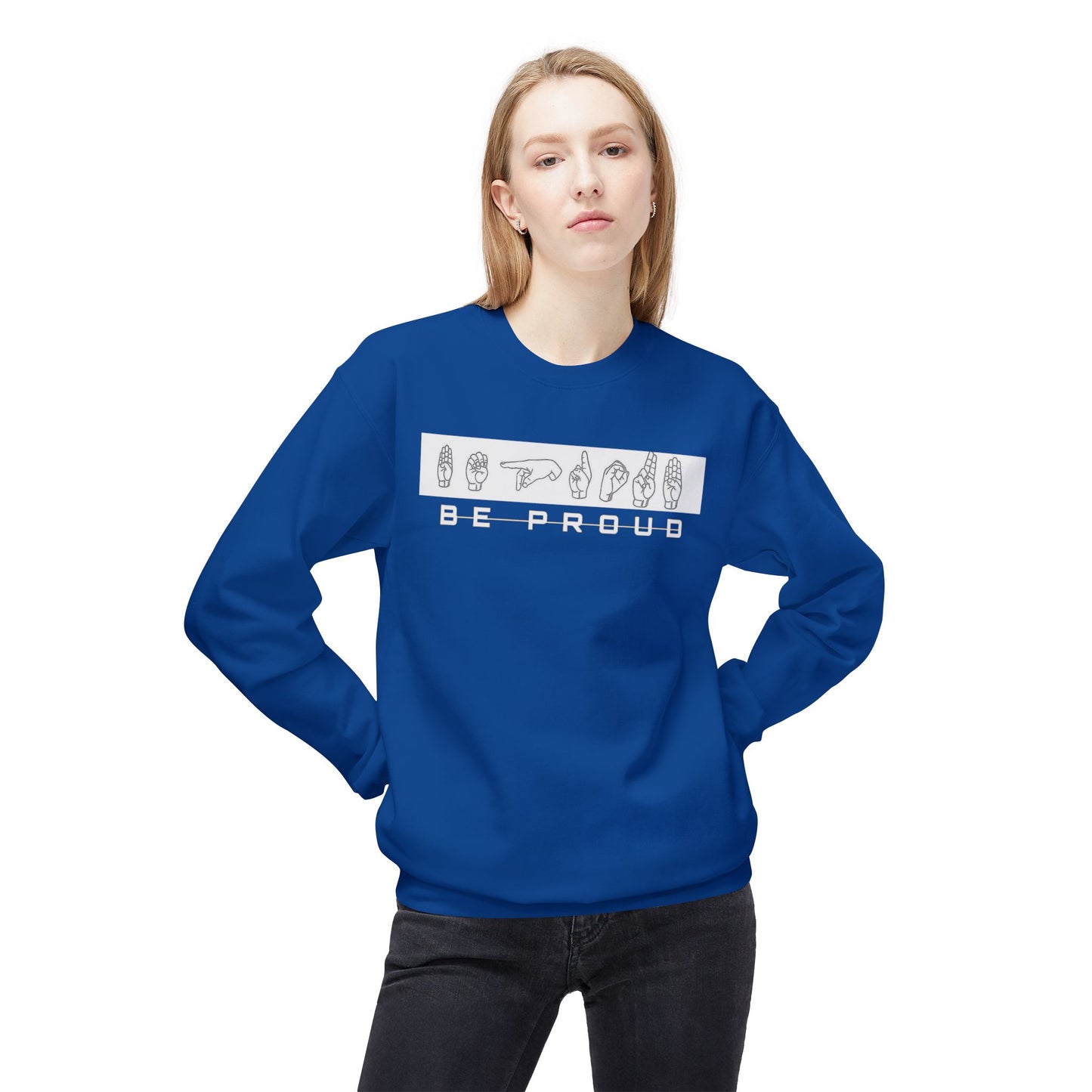 Proud Spirit Sweatshirt | Unisex Fleece Crewneck | Cozy Fashion for All | Perfect Gift for Encouragement, Affirmation, Self-Love