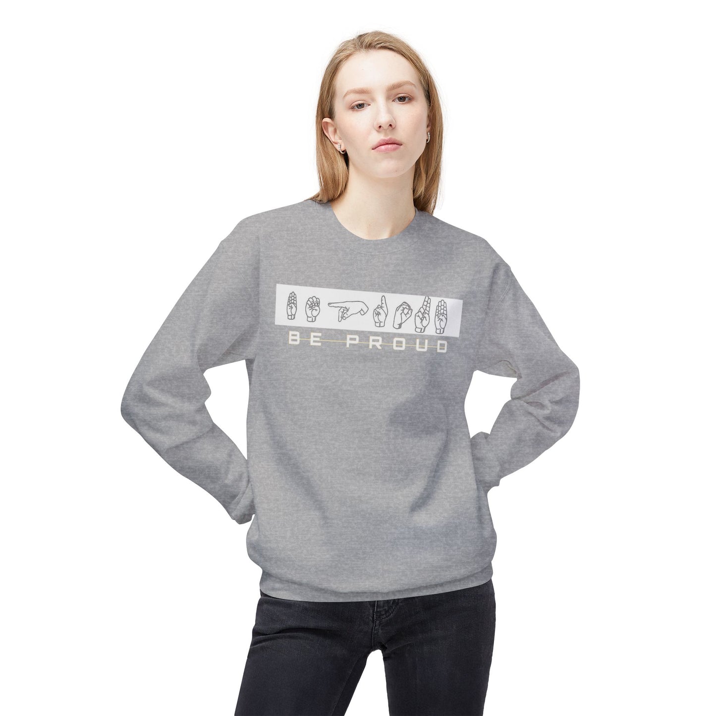 Proud Spirit Sweatshirt | Unisex Fleece Crewneck | Cozy Fashion for All | Perfect Gift for Encouragement, Affirmation, Self-Love