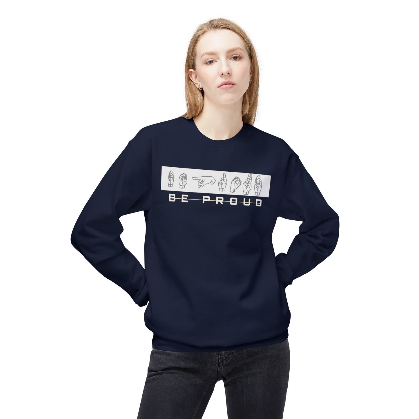 Proud Spirit Sweatshirt | Unisex Fleece Crewneck | Cozy Fashion for All | Perfect Gift for Encouragement, Affirmation, Self-Love