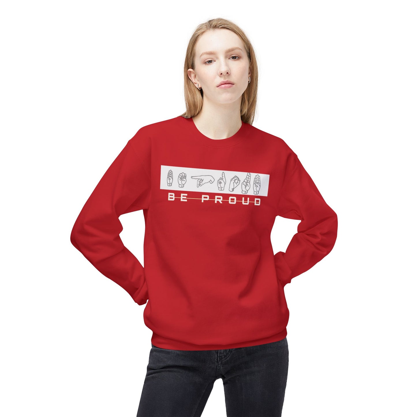 Proud Spirit Sweatshirt | Unisex Fleece Crewneck | Cozy Fashion for All | Perfect Gift for Encouragement, Affirmation, Self-Love