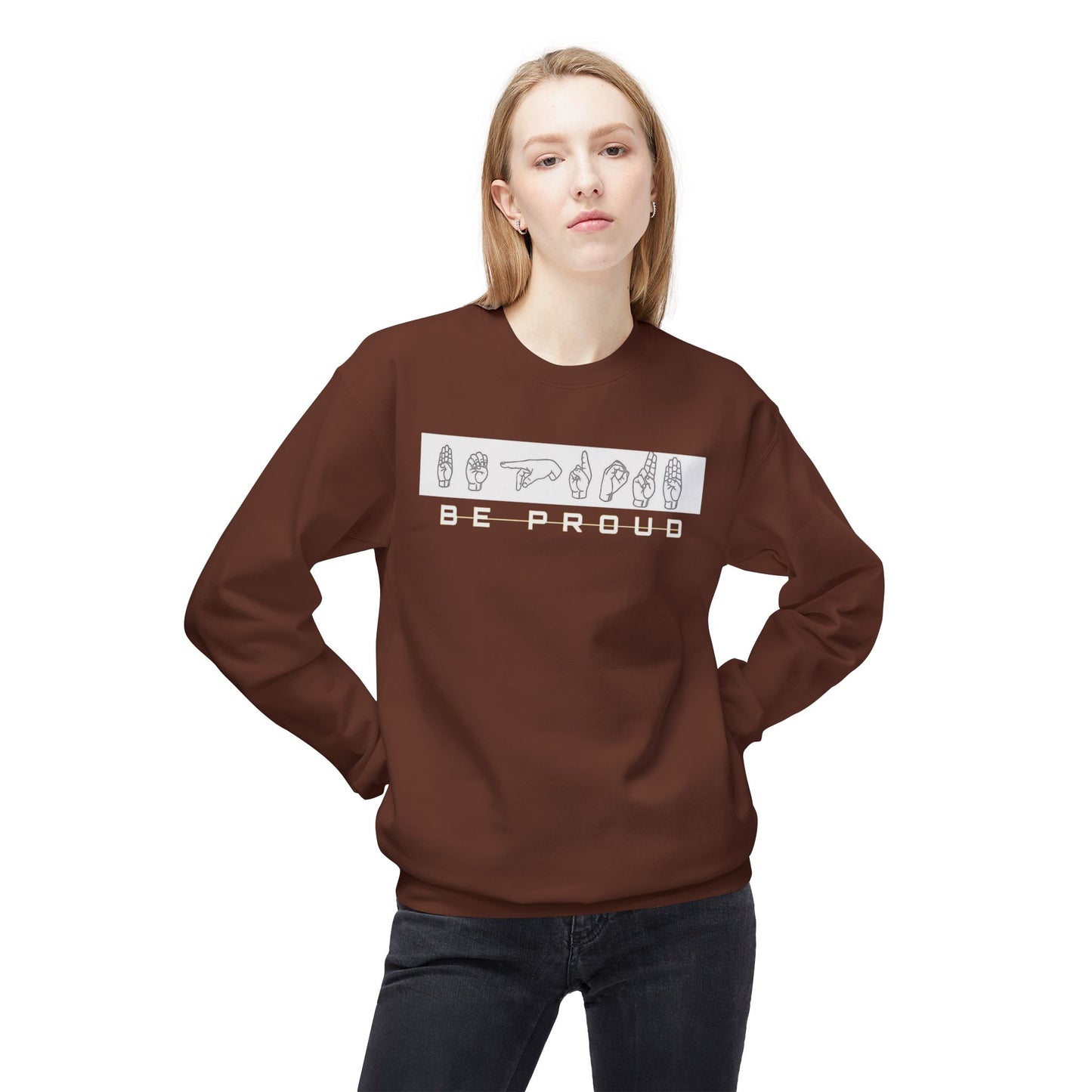 Proud Spirit Sweatshirt | Unisex Fleece Crewneck | Cozy Fashion for All | Perfect Gift for Encouragement, Affirmation, Self-Love