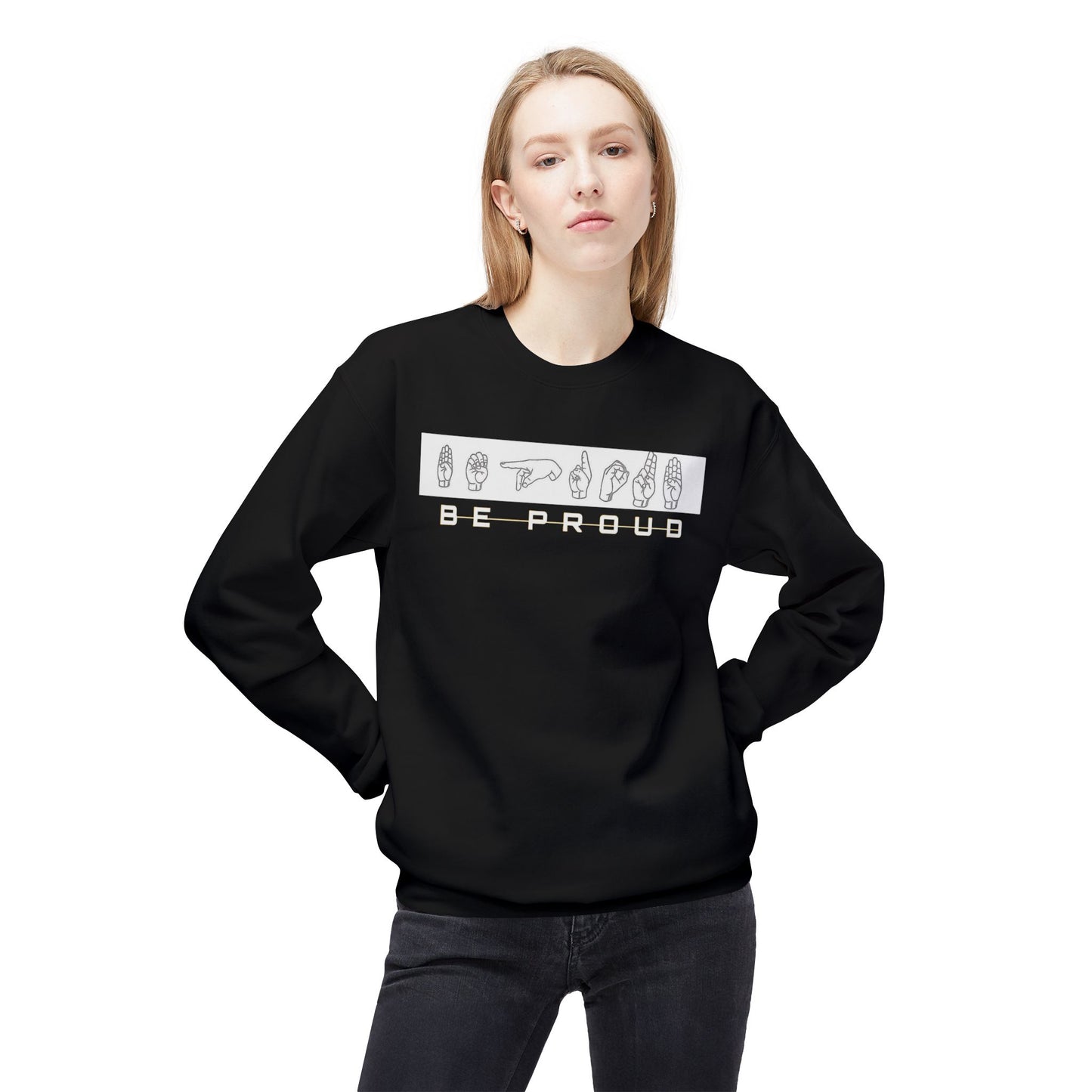 Proud Spirit Sweatshirt | Unisex Fleece Crewneck | Cozy Fashion for All | Perfect Gift for Encouragement, Affirmation, Self-Love